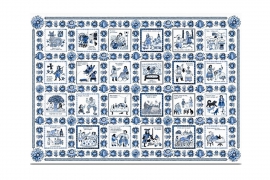 Шаль Gourji Гжель T21GZH6S