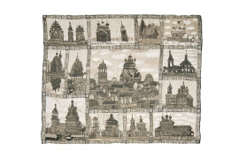 Шаль Gourji Прионежье T21PRO10BWS