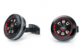 Запонки TF Est. 1968 Poker black PVD CJ-PB01